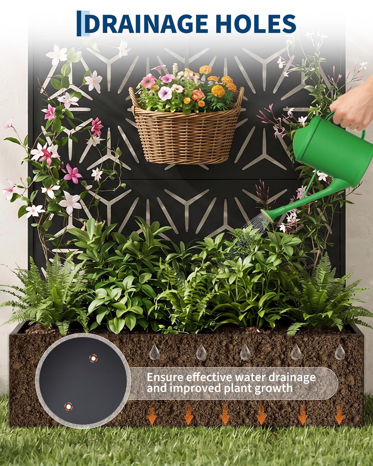 Jardinera metálica para todo t - Plants X reseña y precio