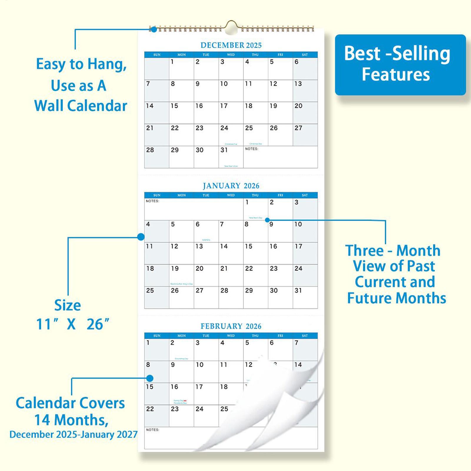 Calendario de Pared Grande 202 - Planned Parenthood reseña y precio